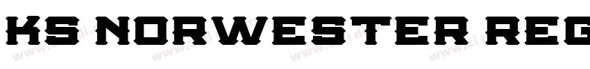 KS Norwester Regula字体转换